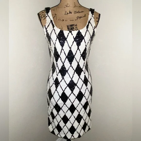 aj bari sequin dress A.J. Bari Sequin Dress  TOO MANY JACKETS